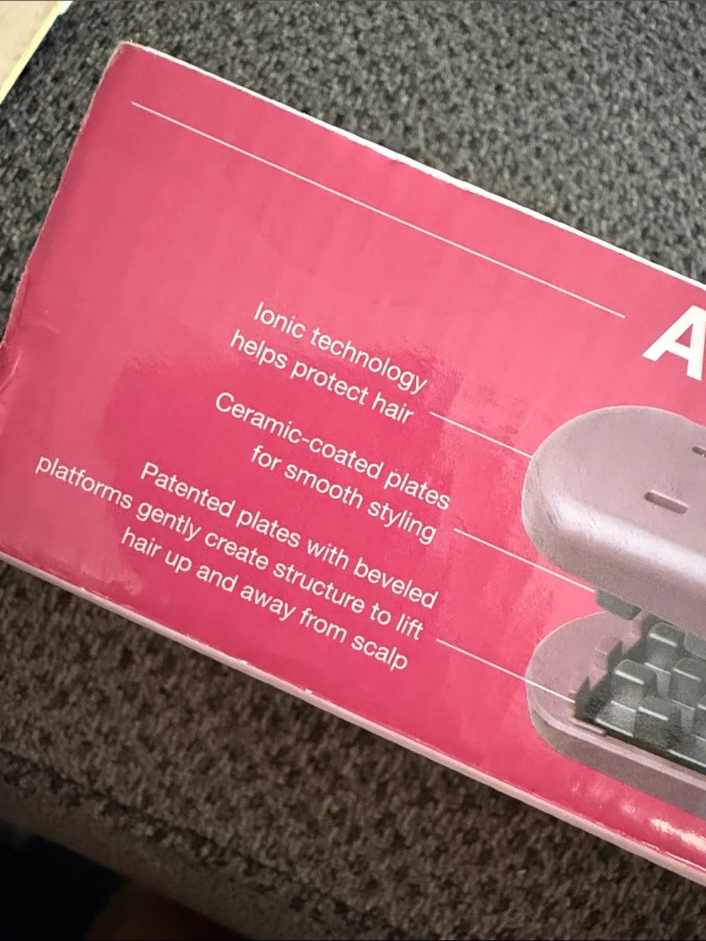 Voloom Petite Hair Volumizing Iron - Pink bag and clips used once